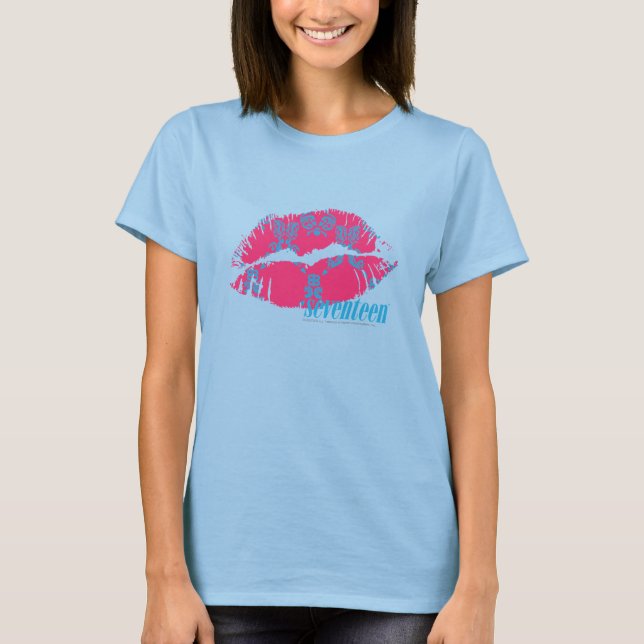 Camiseta Damask Aqua-Magenta (Anverso)