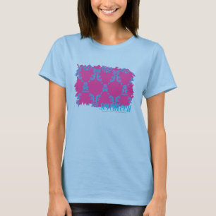 Camiseta Damask Aqua-Purple 2