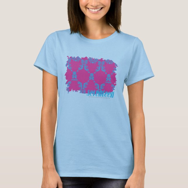 Camiseta Damask Aqua-Purple 2 (Anverso)