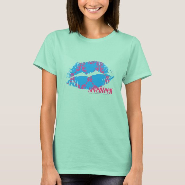 Camiseta Damask Magenta-Aqua (Anverso)