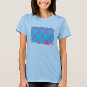 Camiseta Damask Magenta-Aqua 4