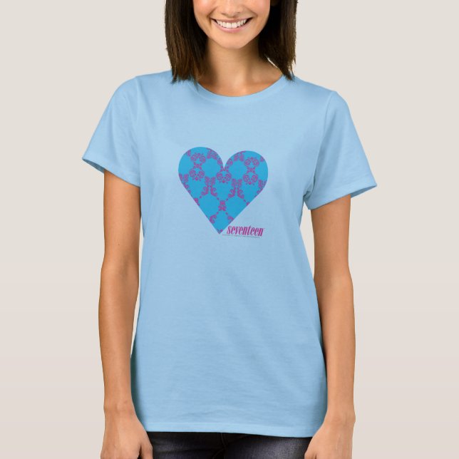 Camiseta Damask Purple-Aqua 3 (Anverso)