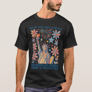 Camiseta Dame a tus cansados, tus pobres estatua de la libe