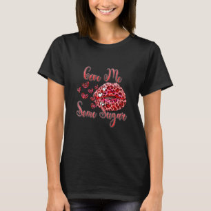 Camiseta Dame algo de azucar Kiss leopardos corazones Valen