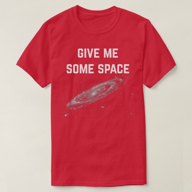 Camiseta Dame algo de espacio (Diseño del anverso)