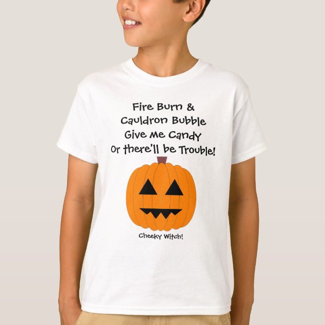 Camiseta Dame Candy - Niños Halloween T Shirt (Anverso)