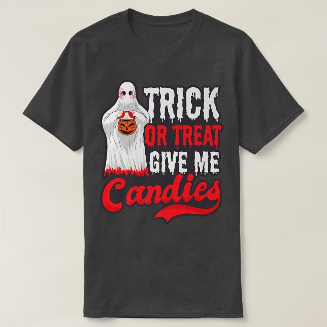 Camiseta Dame Candys Design Halloween Ghost323 (Diseño del anverso)