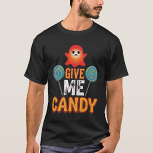Camiseta Dame Caramelo Fantasma de Halloween_1