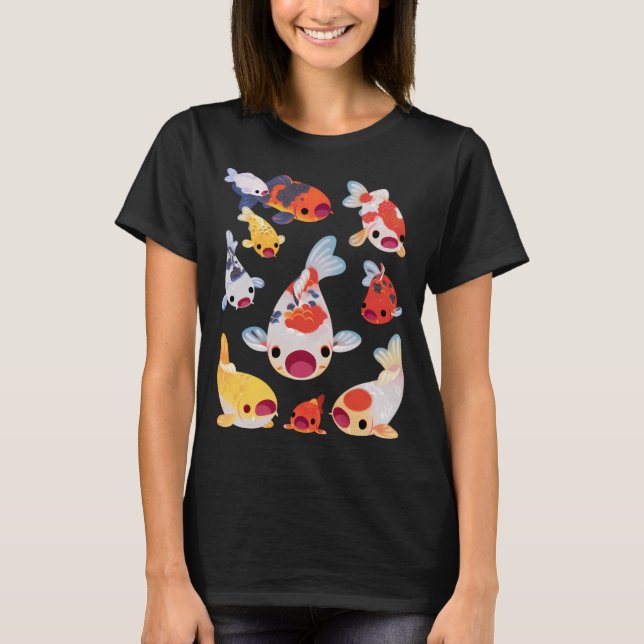 Camiseta Dame comida (koi) (Anverso)