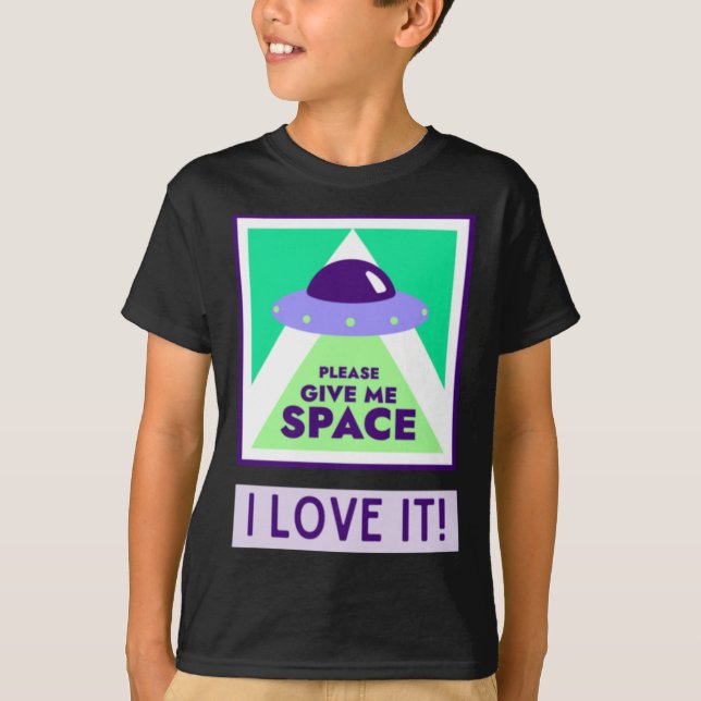 Camiseta ¡Dame Espacio Que Me Encanta! Pegatina (Anverso)