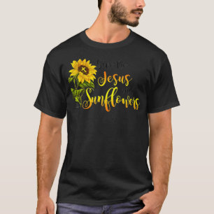Camiseta Dame Jesús y girasoles