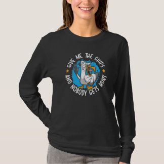 Camiseta Dame Las Papas Fritas Y Nadie Se Lastima Ave Marin
