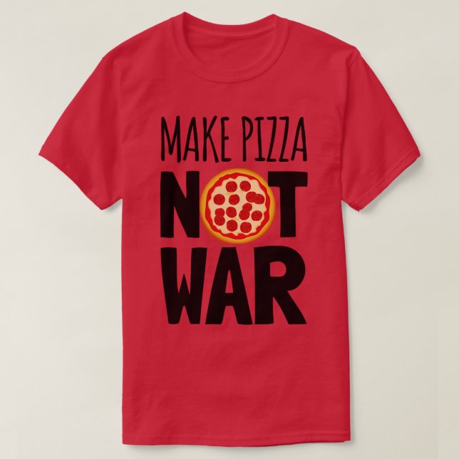 Camiseta Dame pizza, por favor (Diseño del anverso)