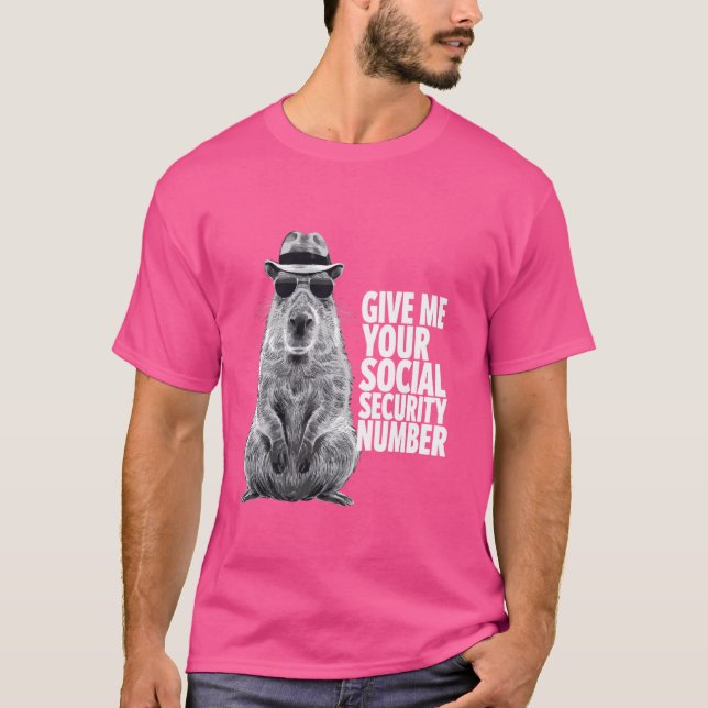 Camiseta Dame tu número de seguridad social (Anverso)