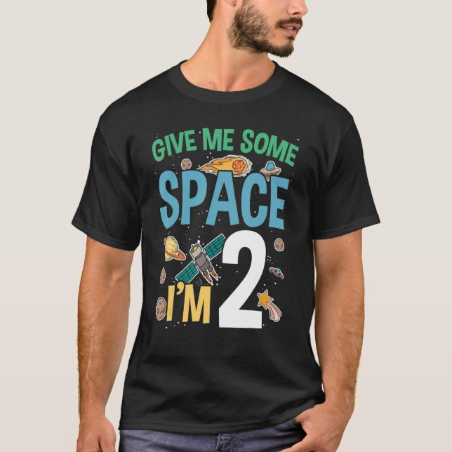 Camiseta Dame un poco de espacio para celebrar el cumpleaño (Anverso)