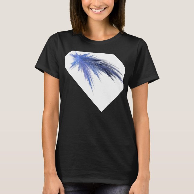 Camiseta Damen T-Shirt mit Fraktal Motiv (Anverso)