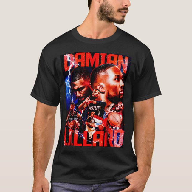 Camiseta Damian Lillard Trailblazers (Anverso)