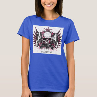 Camiseta Damiselas de la angustia - rosa y negro