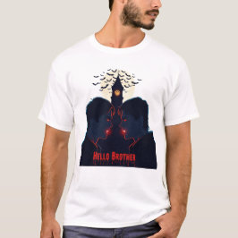 Camiseta Damon y Stefan Salvatore Arte de Halloween gótico
