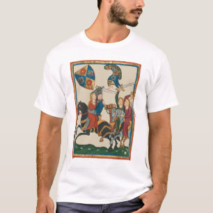 Camiseta Damsel en peligro, arte medieval del siglo XIV
