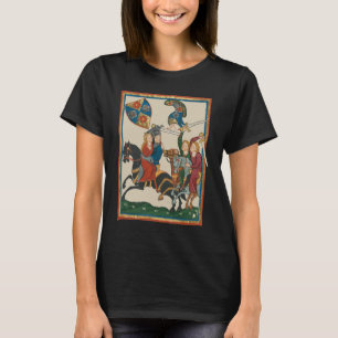 Camiseta Damsel en peligro, arte medieval del siglo XIV