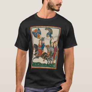Camiseta Damsel en peligro, arte medieval del siglo XIV