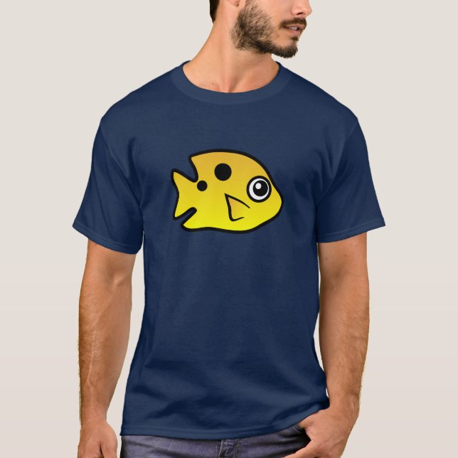 Camiseta Damselfish lindo de Threespot (Anverso)