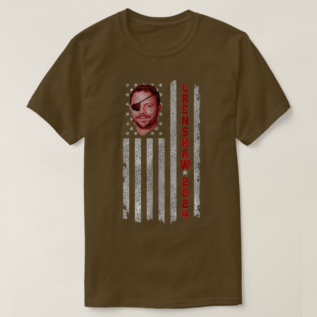 Camiseta Dan Crenshaw 2024 Republican President USA Flag Am (Diseño del anverso)