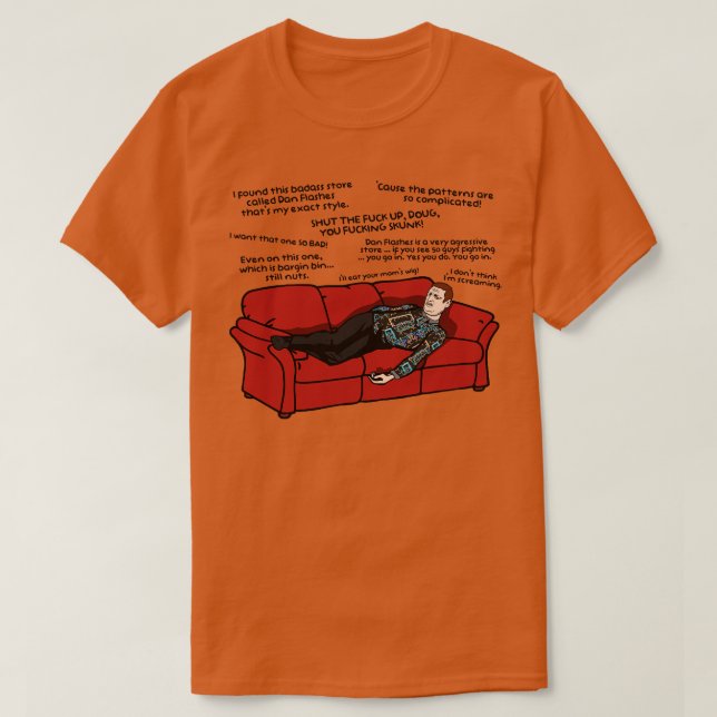 Camiseta Dan Flashes porque los patrones son tan complicado (Diseño del anverso)