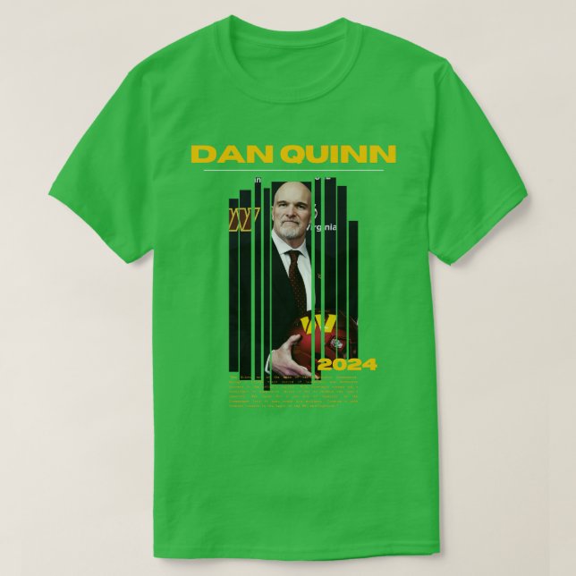 Camiseta DAN QUINN ERA 2024 COMANDERS TShirt 1 (Diseño del anverso)