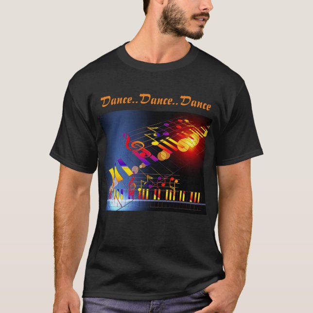 Camiseta Dance Black Clubbing Music (Anverso)