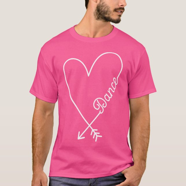 Camiseta Dance Cute Graphic Heart Love (Anverso)