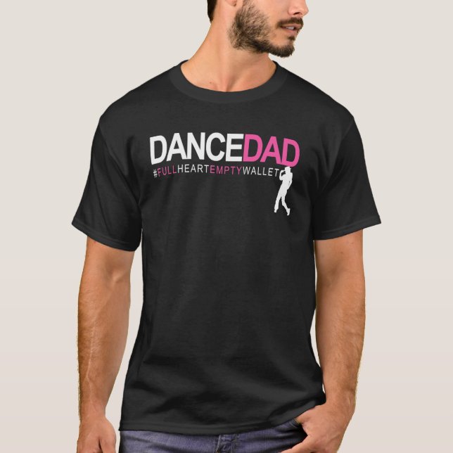 Camiseta Dance Dad N Proud Dancing Daddy As Full Heart Empt (Anverso)