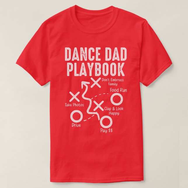 Camiseta Dance Dad Playbook (Diseño del anverso)