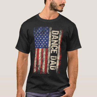 Camiseta Dance Dad Uu Bandera Estadounidense Bailando Padre