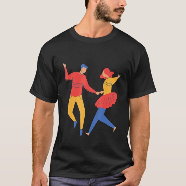 Camiseta Dance Dancer Dancing Couple Dance Dance Class Cute (Anverso)