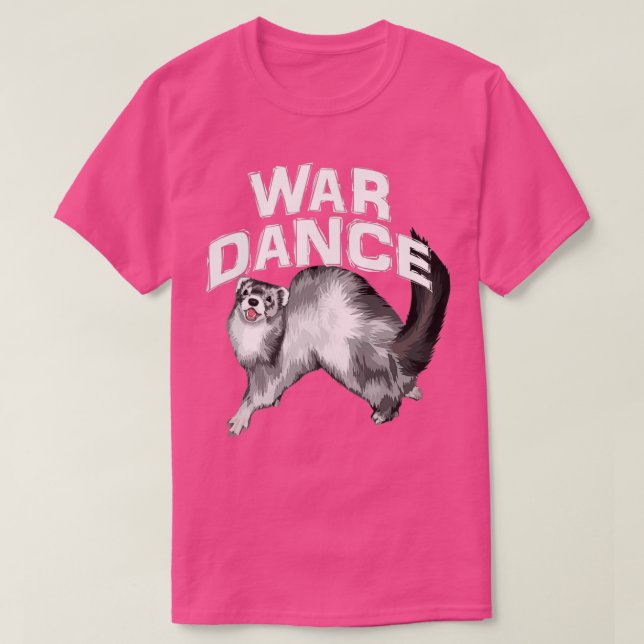 Camiseta Dance de guerra Cute Ferret (Diseño del anverso)