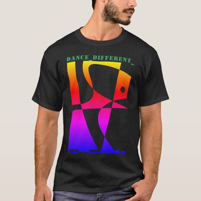 Camiseta DANCE_DIFFERENT_ Rainbow (Anverso)