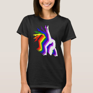 Camiseta Dance Jazz Ballet Lyrlet Contemporáneo Rainbow Dan