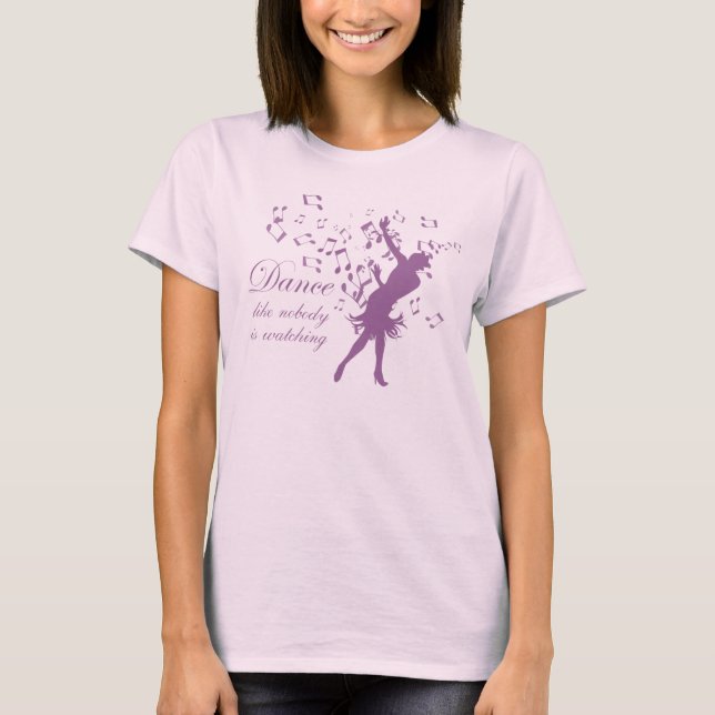 Camiseta Dance like nobody is watching womens organic shirt (Anverso)