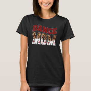 Camiseta Dance Mom Mama Sport Leopard Game Day Vibes
