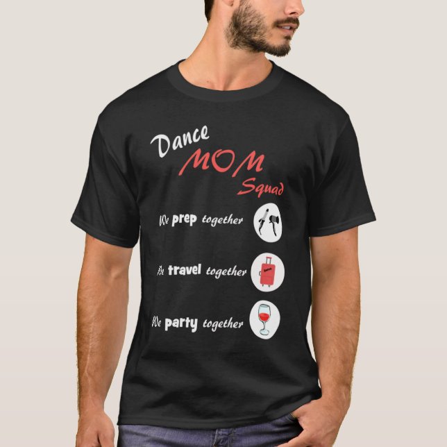 Camiseta Dance Mom Squad  Dancing Mom (Anverso)