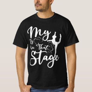 Camiseta Dance Mom Tee My Heart Se Encuentra En Ese Escenar