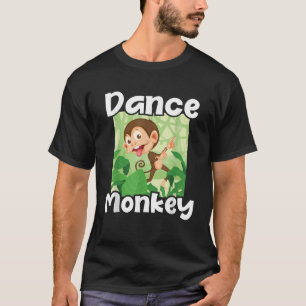 Camiseta Dance Monkey Disco Monkeys Primate Jungle Zoo Anim