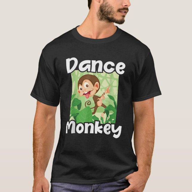 Camiseta Dance Monkey Disco Monkeys Primate Jungle Zoo Anim (Anverso)