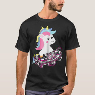 Camiseta Dance Music Unicorn DJ para niños chicas y mujeres