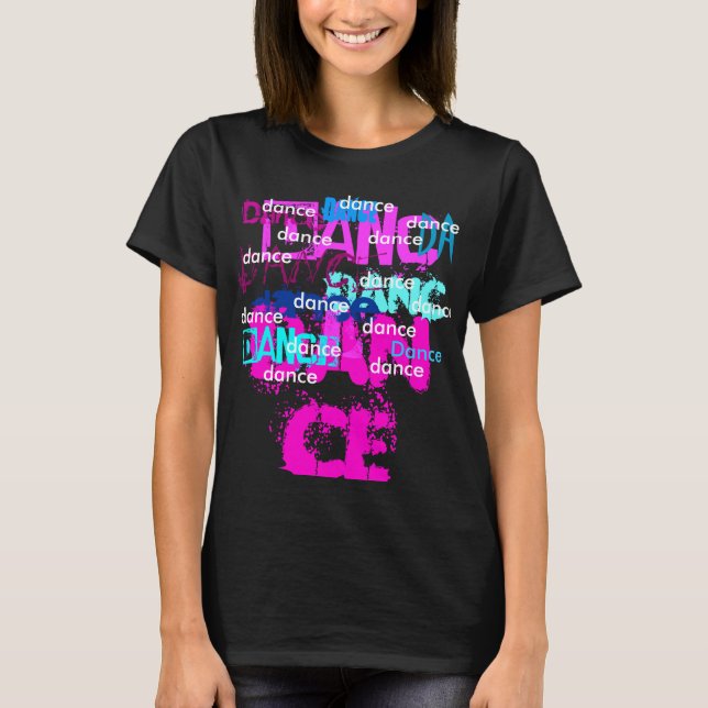 Camiseta Dance Pink/Teal Overlay (Anverso)