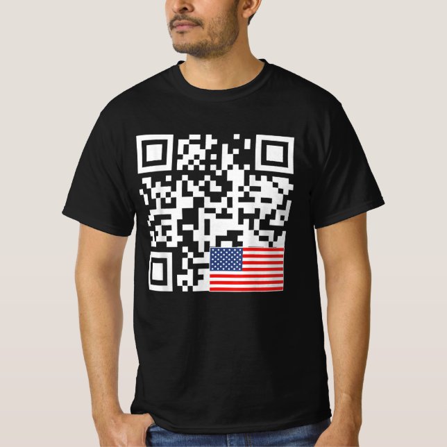 Camiseta Dance Troll QR Divertido presidente Trump código d (Anverso)