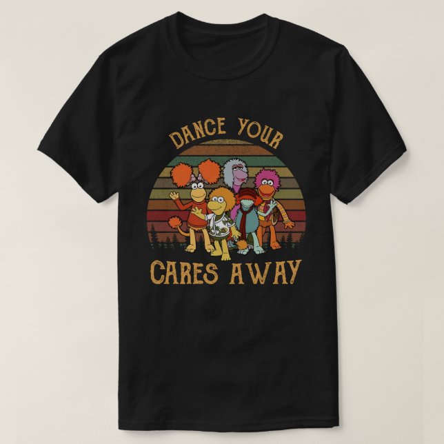 Camiseta Dance Your Cares Away Retro Puppet Show (Diseño del anverso)