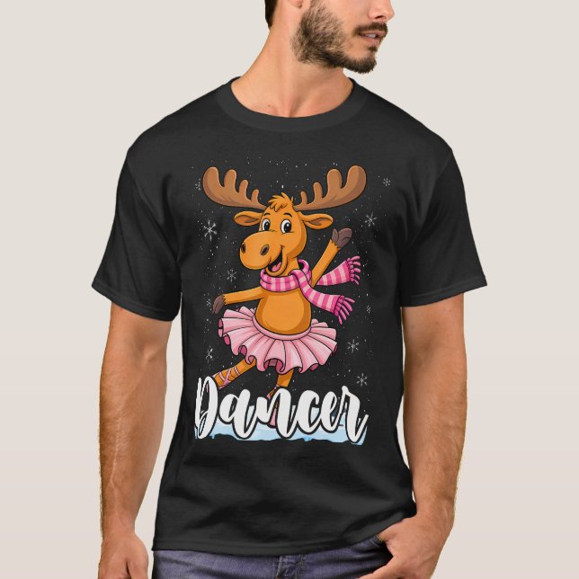 Camiseta Dancer Christmas Dancing Reindeer Cute Deer Dance (Anverso)